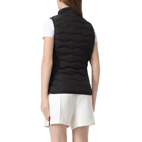 Gilet Donna con full zip, realizzato in nylon impunture ondulate